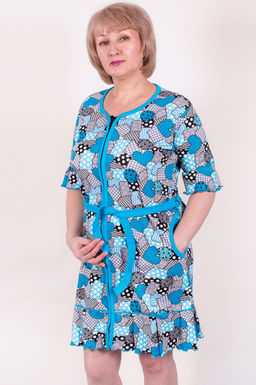 Арт. 169 Халат женский 46-52 (4 шт)/ 46-54 (5 шт) Цвет:ассорти