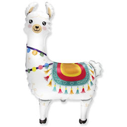 Воздушный шар фольгированный 37" «Лама», фигура