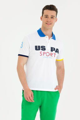 U. S. Polo Assn Мужская белая футболка с воротником-поло - U.s. polo assn фото 17