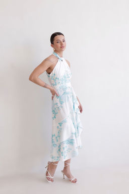 Martichelli Платье с голубым цветочным принтом  фото 9