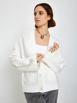 10200370034 Кардиган жен. Granizo молочный