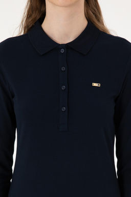 Kad_n Lacivert Basic Sweatshirt Sepette S_rpriz _ndirim - U.s. polo assn фото 6