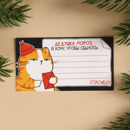 Подарочный набор новогодний «Котэ», печенье с предсказанием, шоколад, послание с пожеланием