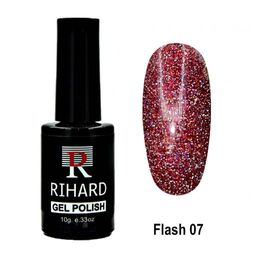Rihard гель-лак Flash 07 со светоотражающими частицами, 10 мл