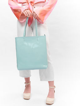 LACCOMA сумка P5566-голубой натуральная кожа полиэстер  фото 5