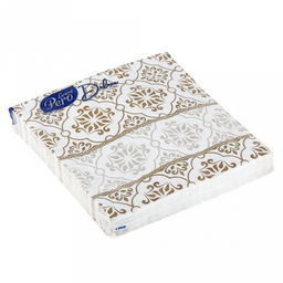 Салфетки бумажные 33х33см GrandPero Deluxe, 3-х слойные, 20 штук в упаковке, Дамасск (Россия) - Домашняя мода фото 2
