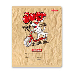 Светоч 12ТЕТк-003 Тетрадь ученическая школьная, выборочный лак, A5 12 л. на скобе 65 г/кв.м , белизна 100 % 25 шт. клетка 000702 Весёлый Райдер фото 4