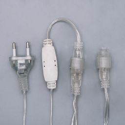 Гирлянда «Бахрома» 3×0.9 м, IP44, УМС, прозрачная нить, 232 LED, свечение мульти, 220 В