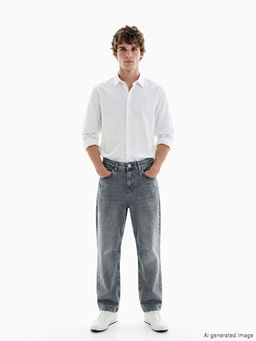 Loose Fit Erkek Jean Pantolon