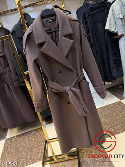 Пальто женское с поясом