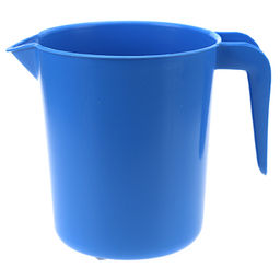 "Садовник" Кувшин пластмассовый 0,8л, д12см, h14см, голубой, ГОСТ Р 50962-96 (Россия)