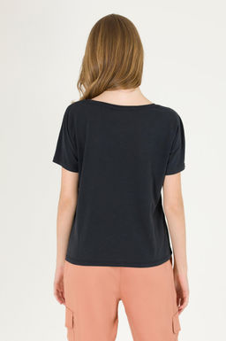 U. S. Polo Assn Женская черная футболка с круглым вырезом - U.s. polo assn фото 5