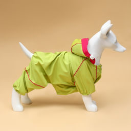 Комбинезон для собак, демисезонный с сумкой, размер S (ДС 25, Ог 33, ОШ 23 см), салатовый - Simaland фото 17