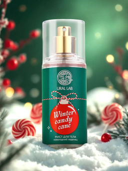 Мист для тела парфюмированный, с ароматом новогоднего леденца, 88 мл, URAL LAB фото 2