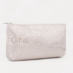 Цена за 2 шт. Косметичка-пенал на молнии, маленькая, с буквами, белая