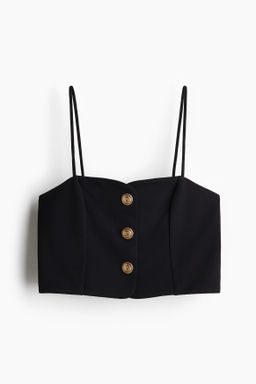 Top cropped con tirantes espagueti
