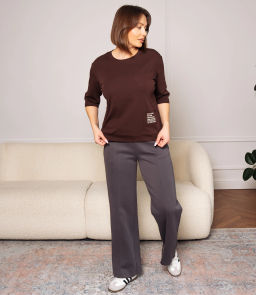 Футболка #КТ0467-55, шоколадный