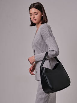 Сумка кожаная Deboro 30422 черный