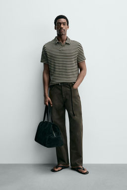 POLO RELAXED FIT ESTRUCTURA / rayas