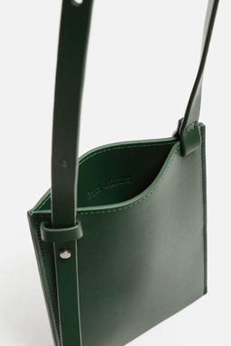 LEATHER MINI CROSSBODY BAG - Zara фото 5