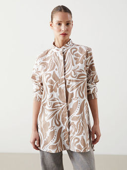 Hakim Yaka Desenli Kad?n G?mlek Tunik