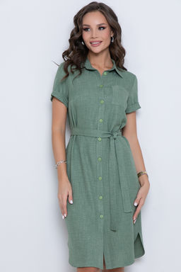 Платье-рубашка Сидни Лето (грин) - Diolche фото 4