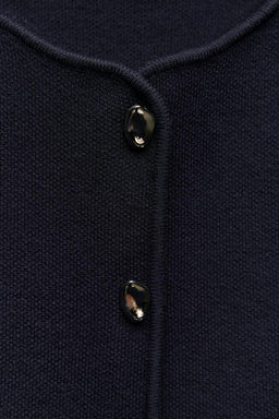 BUTTONED KNIT VEST TOP - Zara фото 10