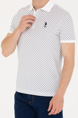 U. S. Polo Assn Мужская белая футболка с воротником-поло - U.s. polo assn фото 6