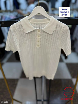 Футболка поло однотонная