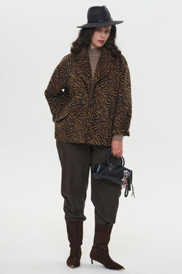 Пальто Флирт бежево-черный - Intikoma фото 14