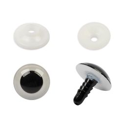 HobbyBe PGKS-18 Глаза кристальные с фиксатором d 18 мм 5 х 2 шт. белый