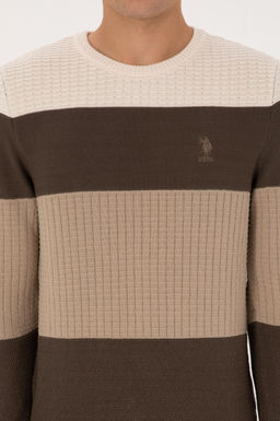 Erkek Regular Fit Bisiklet Yaka Vizon Sweatshirt - U.s. polo assn фото 6