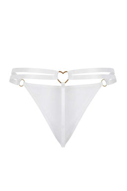 Siyah-Beyaz-K?rm?z? 3lu Kalp Aksesuarl? Micro String Orme Kulot THMAW26KU00054