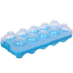 Цена за 2 шт. Контейнер для хранения яиц 10 шт с крышкой 25*11*7см, цвет микс