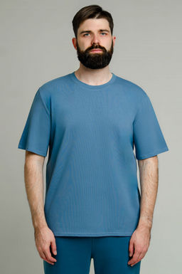 Арт. 67114/9 Футболка мужская 48-58 (6 шт) Цвет:джинс - Идеал фото 7