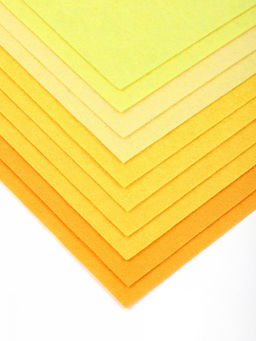 Набор листового фетра (жесткий) Magic 4 Hobby 1мм 20х30см арт.FLT-HA4 уп.10 листов цв.желтый ассорти