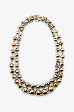 PACK OF 2 COMBINED BEAD NECKLACES - Zara фото 2