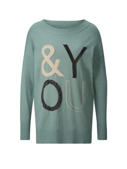 Пуловер, цвета изумруда - Linea tesini фото 2