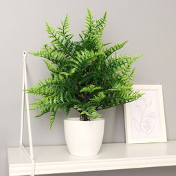 Искусственный цветок в горшке Морковник, 9?30 см