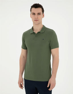 Haki Slim Fit Basic Ti__rt