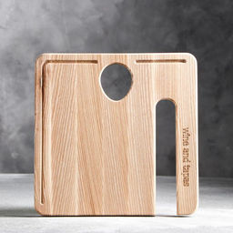 Доска для подачи сыра и вина, 28×28×2 см, массив ясеня