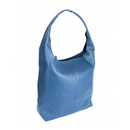 Сумка женская натуральная кожа Croco-870, 1 отд/плеч рем, синий бергамо (47) 264724