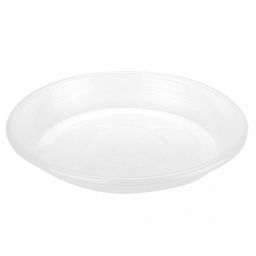 Поддон для цветочного горшка пластмассовый "Евро" д20см, h9см, прозрачный (Россия)