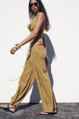 FADED HEAVY COTTON TROUSERS - Zara фото 3