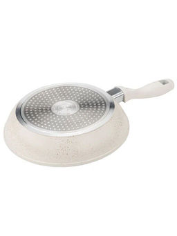 Сковорода с крышкой 20х4,3 см (1,15 л) с АПП, цвет: айвори, арт. 5050-IVR-20.