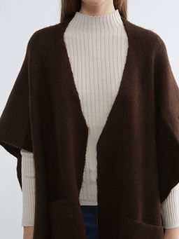 ?al Yaka Oversize Kad?n Triko Pan?o