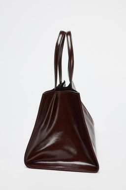 LEATHER TOTE - Zara фото 5