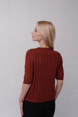 10799 Топ вязаный терракотовый - Martichelli фото 4