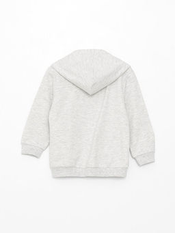 Kap??onlu Uzun Kollu Bask?l? K?z Bebek Fermuarl? Sweatshirt - Waikiki фото 2