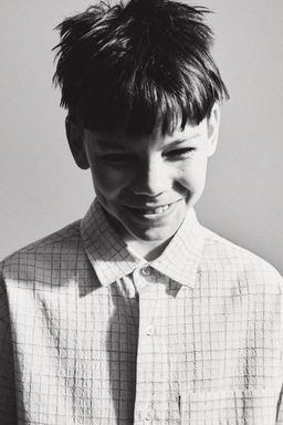 STORIESZ - CAMISA CUADROS CON ALGOD?N Y LINO / Azul